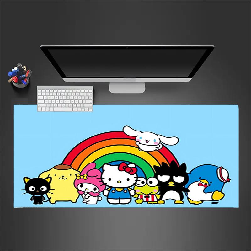 1pc Hello Kitty Rainbow Friends Computer Pad with Vibrant Print, Mouse Pads for Desk 157