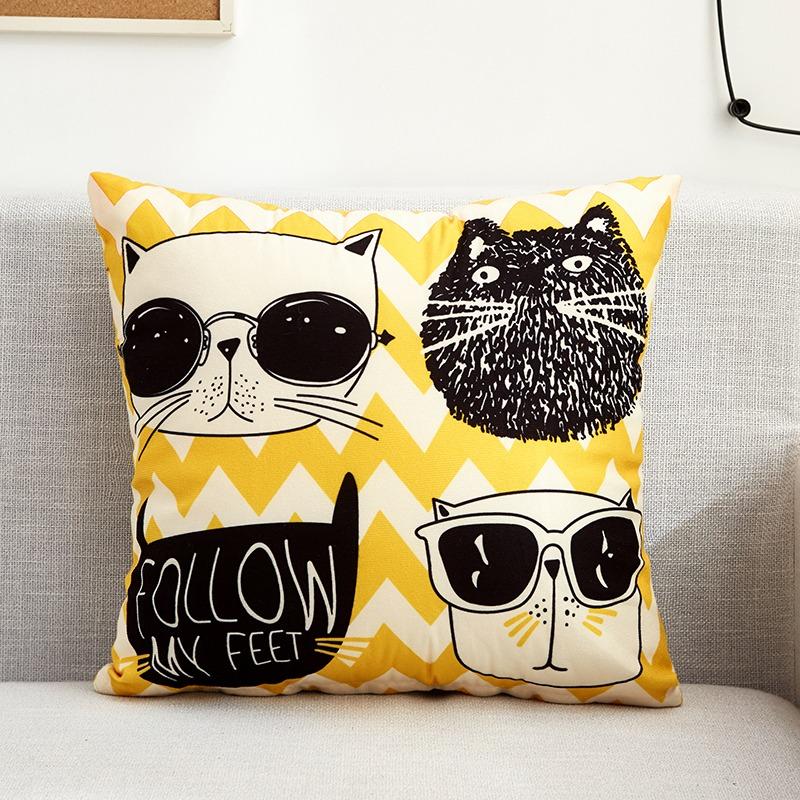 Креативный узор наволочка для украшения общежития офис гостиная диван дома наволочка
