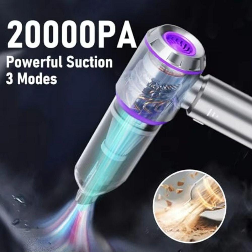 4-in-1 Car Vacuum Cleaner High Power Air Duster Portable Wireless Vacuum Cleaner Car Cleaning