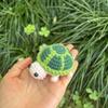 1PC Perfect Gift Wool Knitting Doll Handmade Soft Cotton Yarn Desk or Car Accessory Crochet Turtle