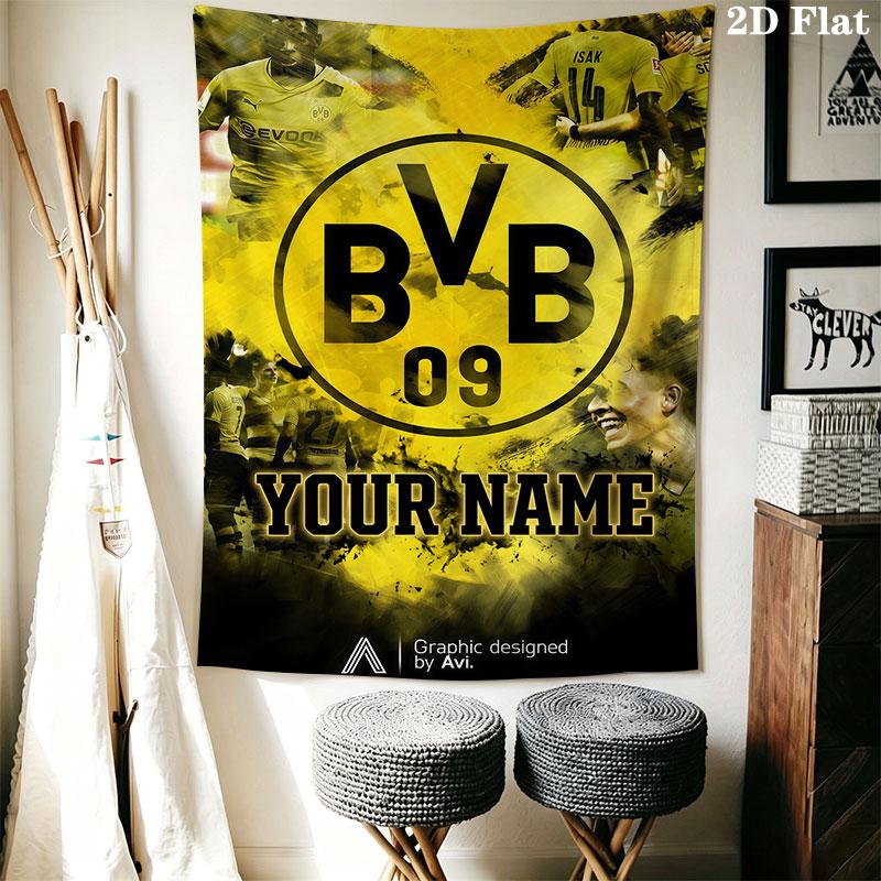 Custom Bvb Wall Hanging Printed Fabric Blanket Decorative Tapestries for Bedroom Living Room Home Decor