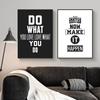 Современные мотивационные черно-белые цитаты, холст, живопись, минималистичные настенные художественные постеры и принты, декоративная картина для гостиной