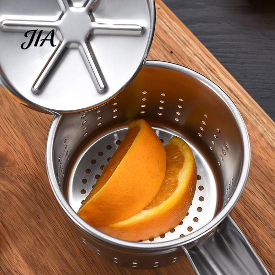 Manual Potato Ricer Stainless Steel with T-shaped Handle, Handheld Garlic Easy Squeeze Lever Juicer Press, Multifunctional Kitchen Tool for