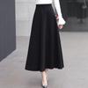 Шерстяная юбка средней длины Tooxika, длинная юбка с высокой талией и большим подолом, утолщенная юбка-трапеция, юбка-зонтик