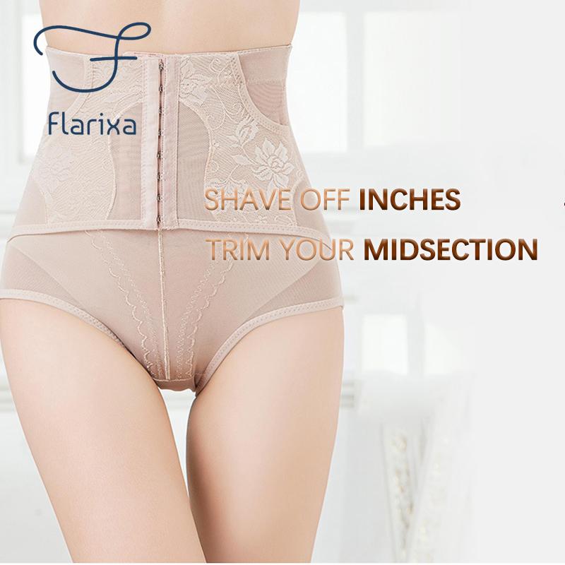 Flarixa High Waist Postpartum Body Shaping Pants Women's Briefs Seamless Briefs Tummy Control Body Shaping Pants