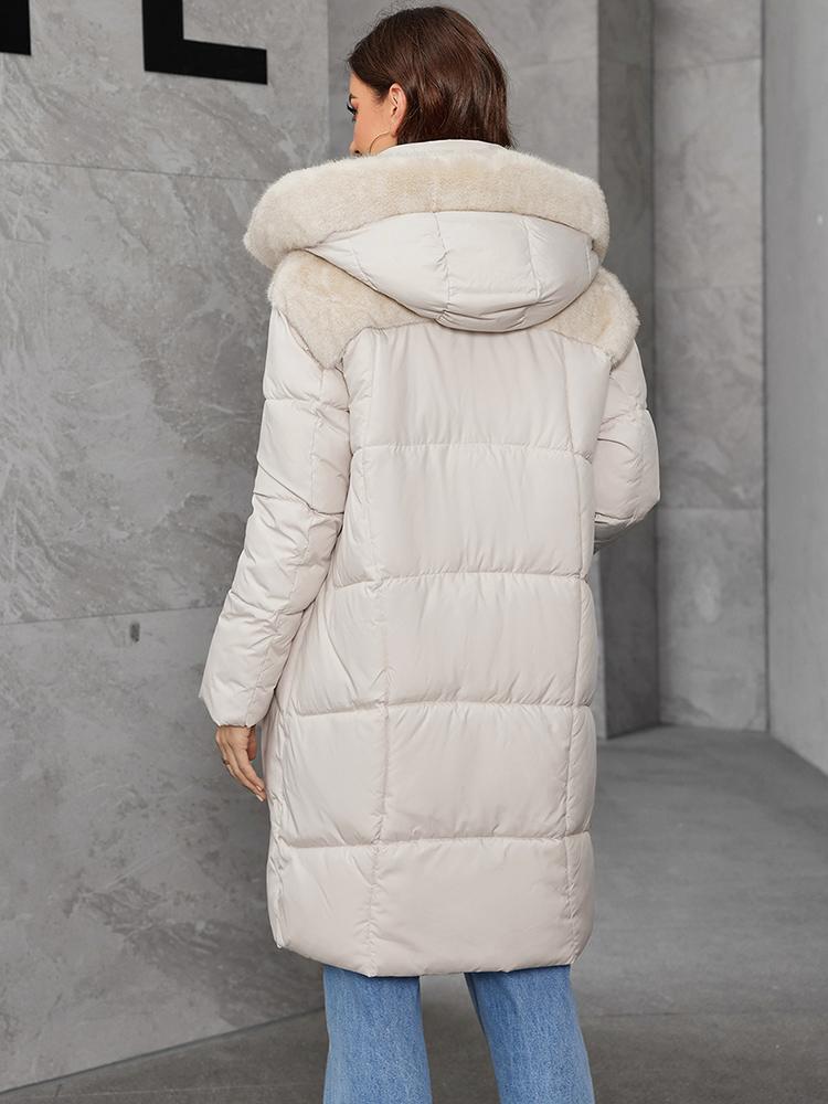 Cinemore Женская куртка длинная Fashion Grace женские зимние пуховики с карманом на молнии и поясом парка высокого качества верхняя одежда 9051