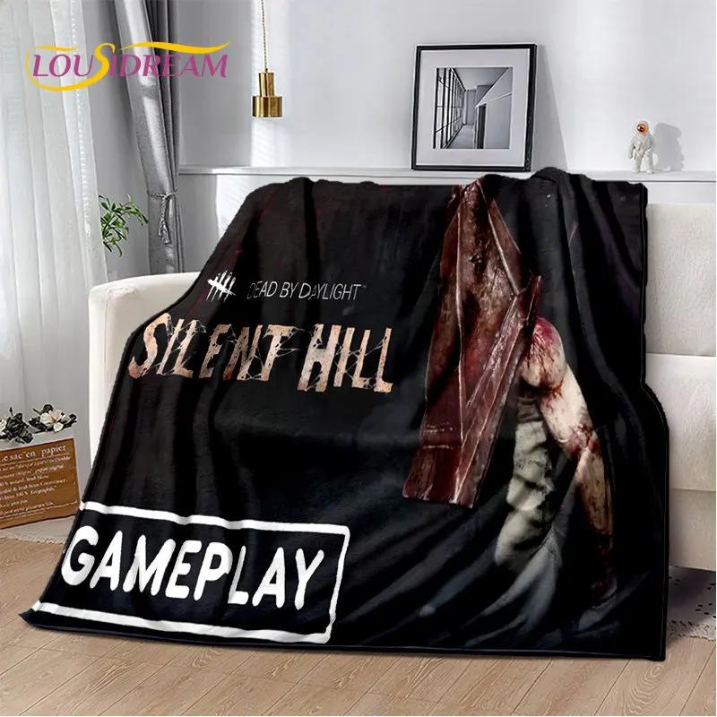 Мягкое плюшевое одеяло с фильмами ужасов Silent Hill, фланелевое одеяло для гостиной, спальни, кровати, дивана, чехол для пикника