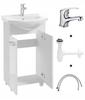 Bathroom set: cabinet with sink 50 white on legs Mila