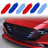 Для Mazda Axela Sedan BP 2020 2021 2022 6 шт. Автомобильная решетка радиатора передняя Решетка Декор лицевой панели Наклейки из АБС-пластика Накладка Отделка