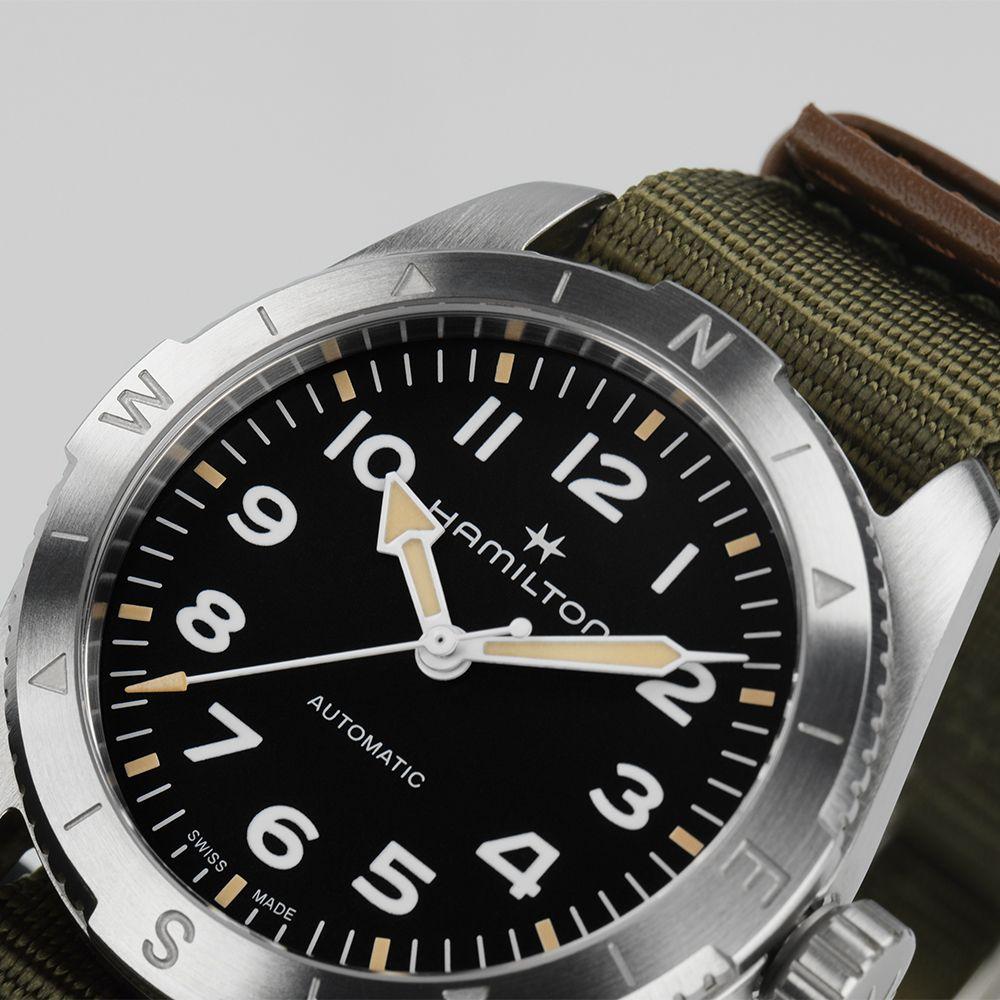 [Hamilton] H70225931 Khaki Field Expedition 37mm Black Dial NATO