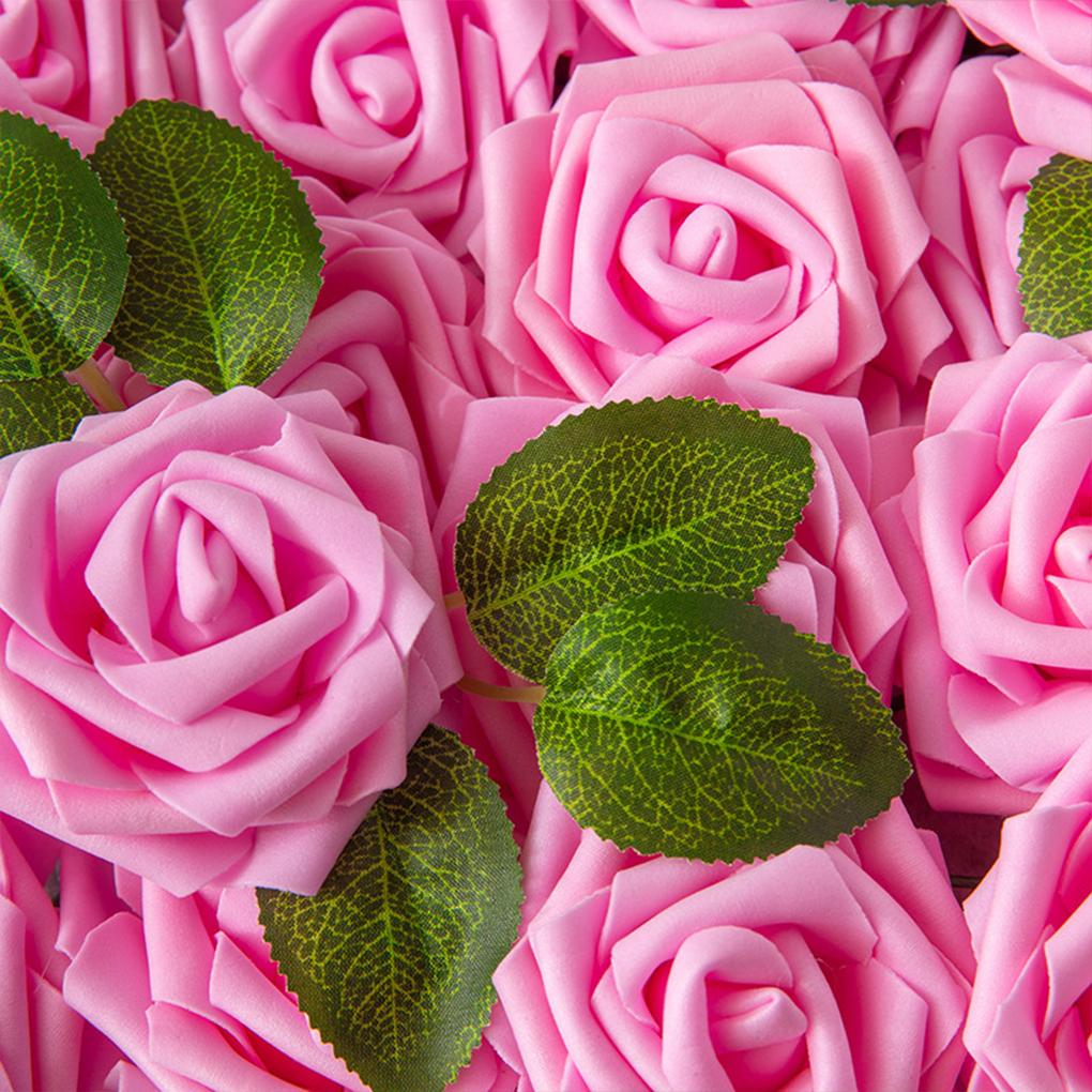 Искусственные цветы, имитация пенопластовых роз, свадебные букеты, центральные украшения для стола, вечеринка в честь рождения ребенка, гирлянда, украшение