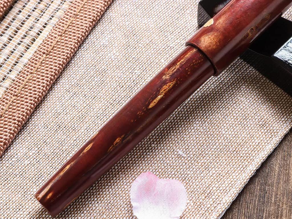 WANCHER Fountain World Birch Mountain Cherry Blossom Rain Natural Japanese Traditional World Birch Craft Fountain Medium Nib Pen, Craft, Design, Wood,