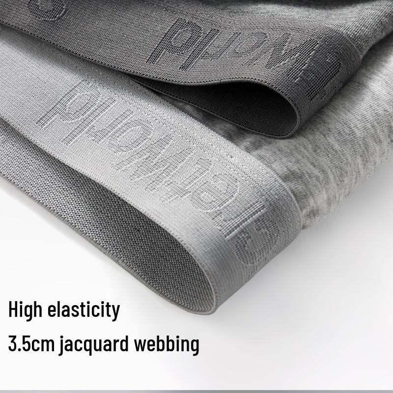 SecretWorld Men's Pure Cotton Antibacterial Boxer Briefs 3-Pack