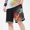 Nike Шорты для баскетбола Splash Ink Large Logo Print, свободные, мужские, черные, DJ5215-010