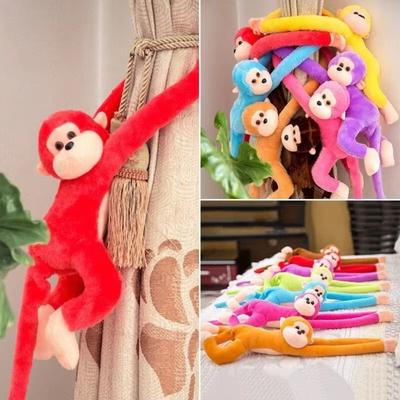 Новый портативный цветной обезьянка с длинными руками DIY Обезьянка с длинными руками Украшения Обезьянка Детское Животное Мягкая Подвесная