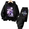 Sets Children Hoodies Kpop Demon Hunters Kawaii Pullover Sweatshirt Anime Trucksuit Cartoon Girls Boy Kids Autumn Casual Clothes
