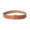 Halden (W) Wide Silver Buckle Fake Leather Belt (T030_tan)