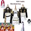 Kids Kpop Demons Hunters Mira Rumi Zoey Cosplay Costume Black Golden Stage Performance Uniform Wig Suit Girls Roleplay Outfits