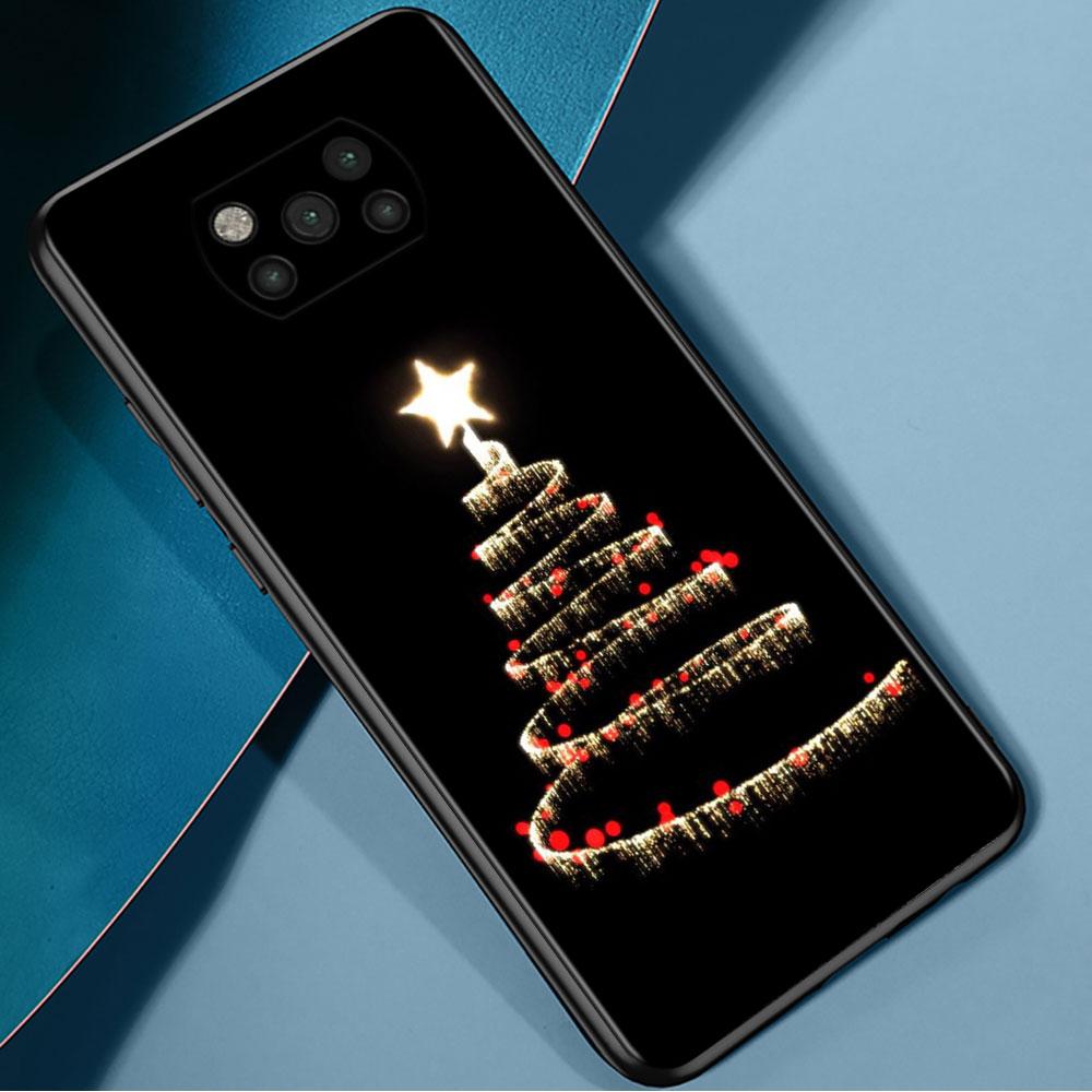 Чехол для телефона Xiaomi Poco X3 X4 Nfc M3 M4 Pro F3 F4 Gt F1 для Mi 12 11t 10t 9t 11 Note 10 Lite Shell Merry Christmas Tree Deer