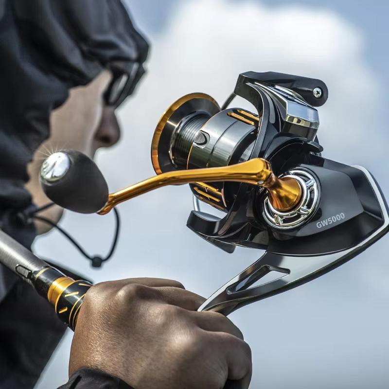 KEKAXI GW1000-7000 Fishing Wheel Fish Line Wheel Carp Full All Metal Spinning Reel Saltwater Fresh Carp Sea Fishing Reel