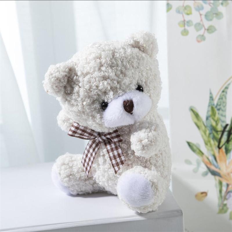 1 шт. Милая плюшевая кукла-мишка с закрученной головой, игрушка, плюшевый брелок, маленький кулон, кукла-мишка, сумка с ручкой, подарок 11 см