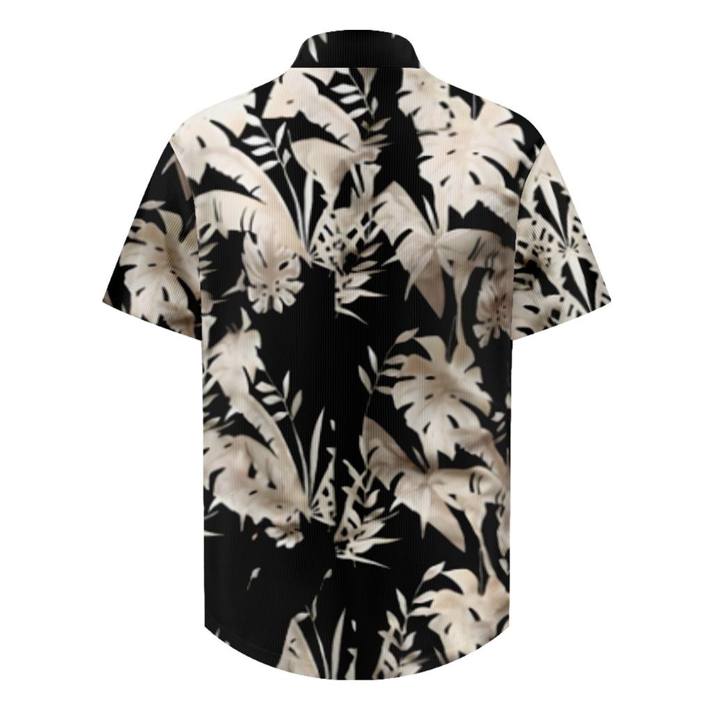 Мужские гавайские рубашки с короткими рукавами и пуговицами с принтом. Мужские повседневные модные рубашки с короткими рукавами.