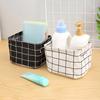 Foldable Storage Basket with Handles Waterproof Large Capacity Cotton Linen Printed Multifunctional Home Office Nursery Laundry Closet Organizer Bin