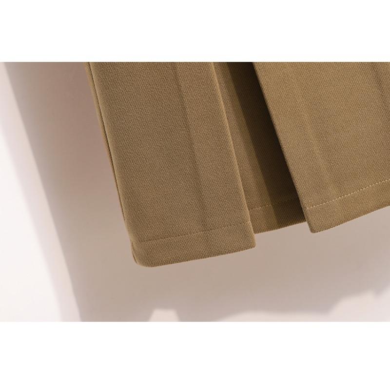 Dimanaf 2024 New Autumn Winter Plus Size Long Women Skirts Solid A-Line Oversize Lady Elegant High Waist Pleated Skirts