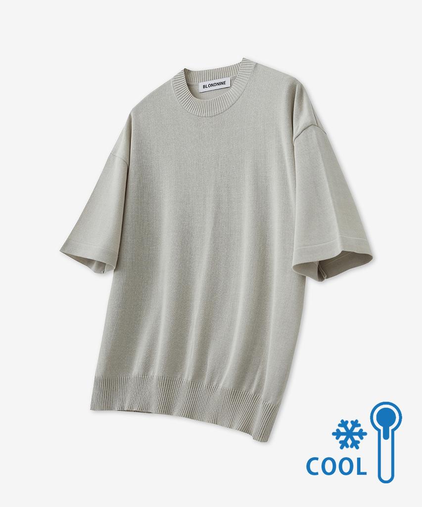 BLOND9 [Package] Cool Essential Round Neck Short Sleeve Knit + Cool Essential Round Neck Short Sleeve Knit