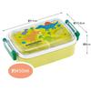 Skater Children's Lunch Box, 450ml, with a Soft Dome-Shaped Lid, Single Tier, Made In Japan, Dinosaur Picture Book, New Dinosaur Design for Boys (RBF3
