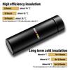 zjvc8 Car Badge Thermos Mug Leak Proof Thermo Cup 304 Stainless Steel Smart Thermos Bottle For Mitsubishi Ralliart Pajero Eclipse l200