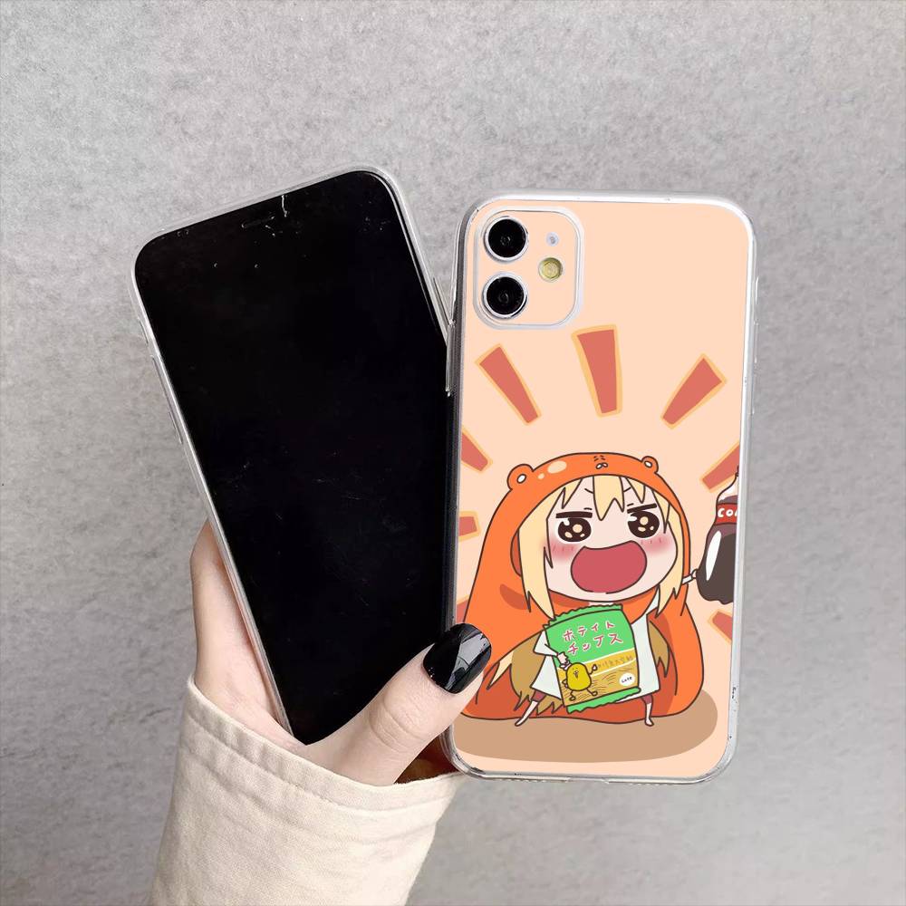 Anime Doma U-Umaru Phone Case For iPhone17,16,15,14,13,12,11 Plus,Pro Max Soft Transparent Cover