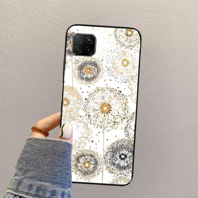 Dandelion For Huawei Nova Y70 Y90 Y60 Y73 Y72 Y61 Y91 12s 12i 11i 8i 9 10 SE P40 Lite P60 P30 Pro Case