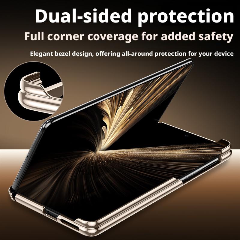 Для Samsung Galaxy Z Fold SE Чехол из кожи Наппа Держатель со ремешком-захватом для пальцев Автоматически отскакивающее шарнирное соединение Защита объектива камеры Покрытая крышка