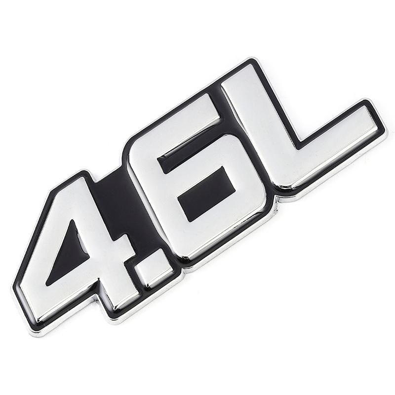 3D Metal 4.0L 4.6L 4.7L 5.0L 5.7L 6.0L 6.2L 6.4L 7.0L Car Sticker Rear Trunk Emblem Badge Decals