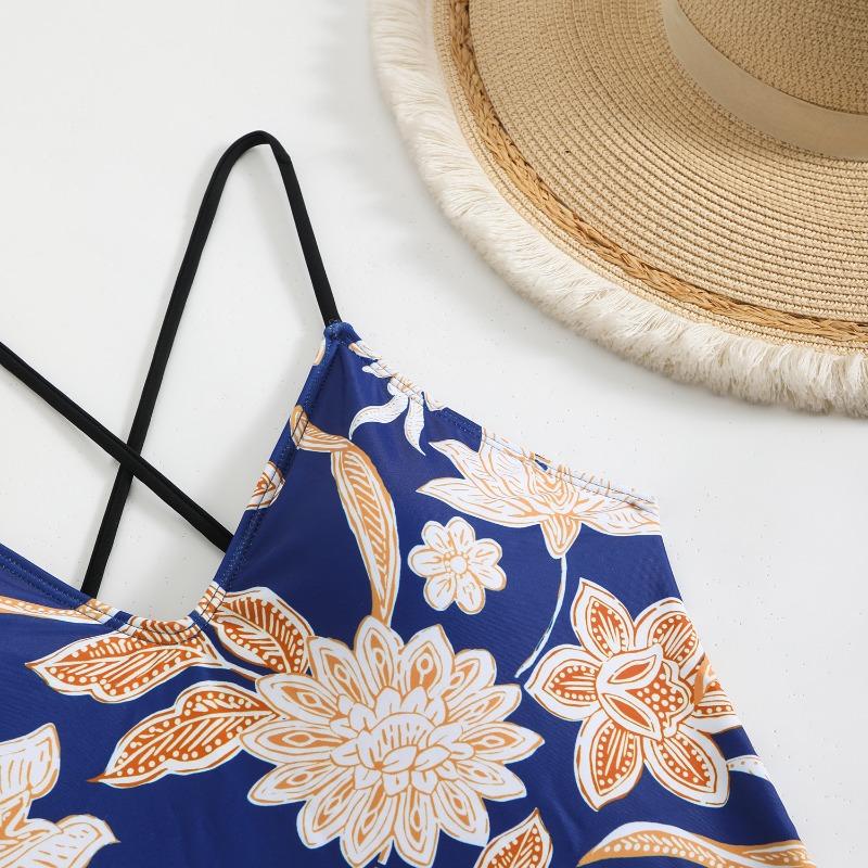 Новое бикини женский слитный купальник с цифровой печатью купальник модный и сексуальный купальник на бретелях