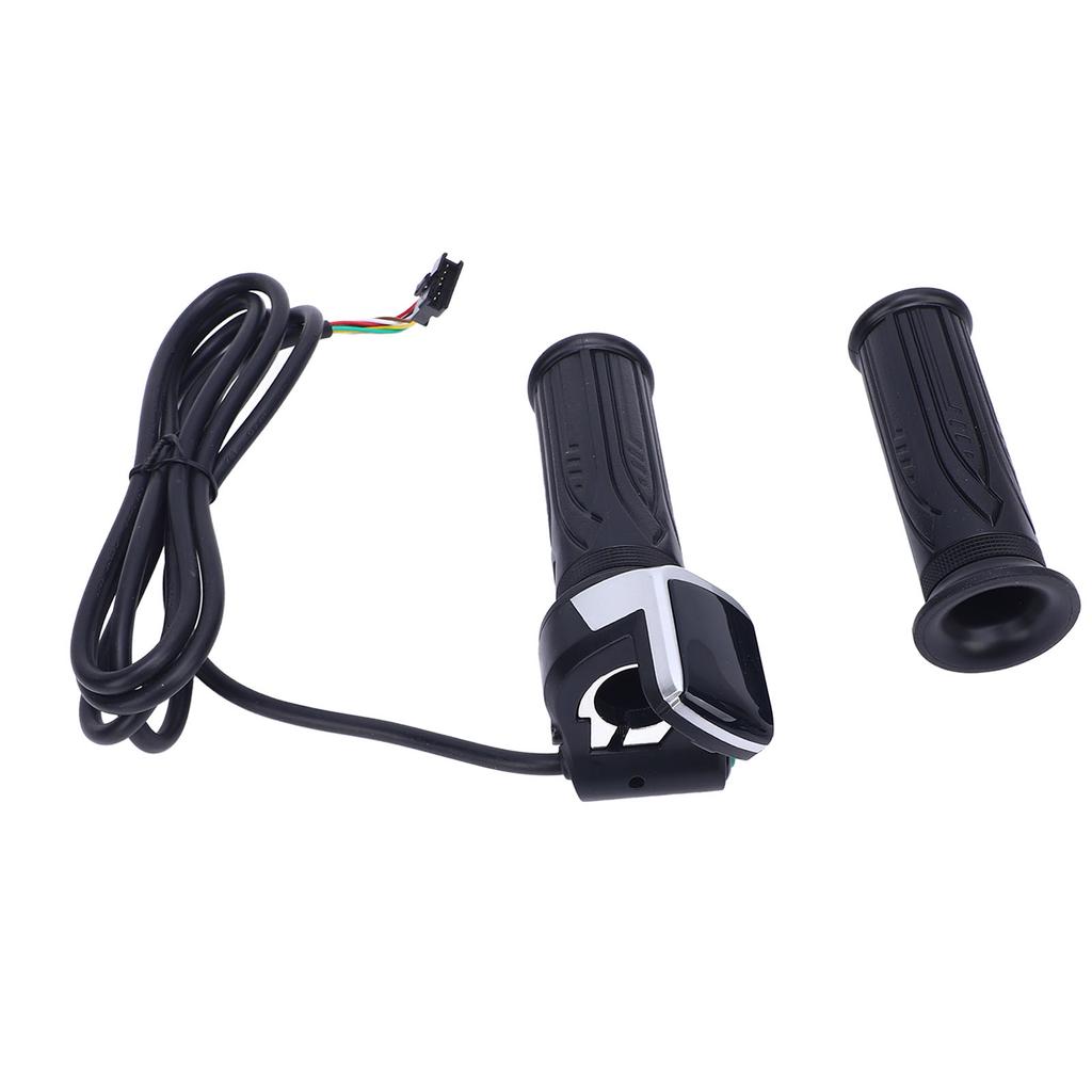 Ручка газа для электровелосипеда с индикатором заряда батареи, чувствительная, 48 В, универсальная, поворотная ручка газа для электросамоката, для 2,22 см