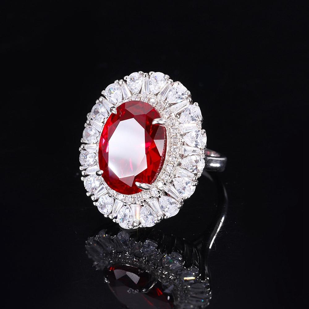 Модное 18-каратное позолоченное кольцо 12 * 16 мм необычное яркое граненое кольцо с драгоценным камнем подарок на годовщину стерлингового серебра 925 пробы ювелирные изделия