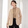 100% Wool Women Jacket Autumn Wool Blazer Handmade Pea Coat Winter Warm Wool Coat