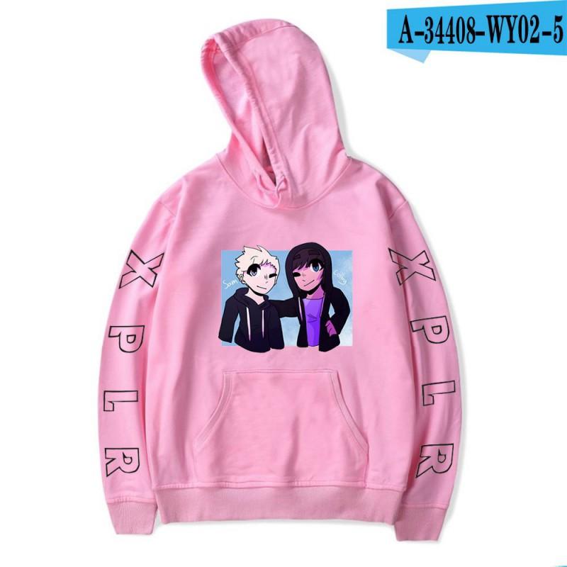 Couple Hoodie Sam Colby Graphic Print Sweatshirt Teens