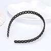 Fashion Plastic Mens Unisex Women Black Wavy Hair Hoop Head Hoop Hair accessories Headband