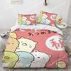 Японский мультфильм Sumikko Gurashi Аниме Постельное белье Каваий Милый Sumikkogurashis Пододеяльник Покрывало Наволочка Квин Кинг