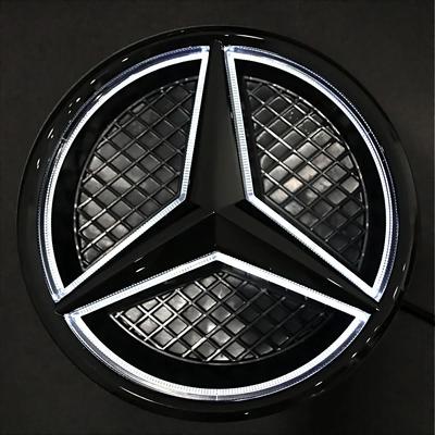 Для Mercedes Benz W447 V-класс VITO W204 W212 glk c63 Белый Синий Красный Светлый Автомобильный Передний Звездный Эмблема на Решетку Радиатора Светодиодный Подсвечиваемый Логотип