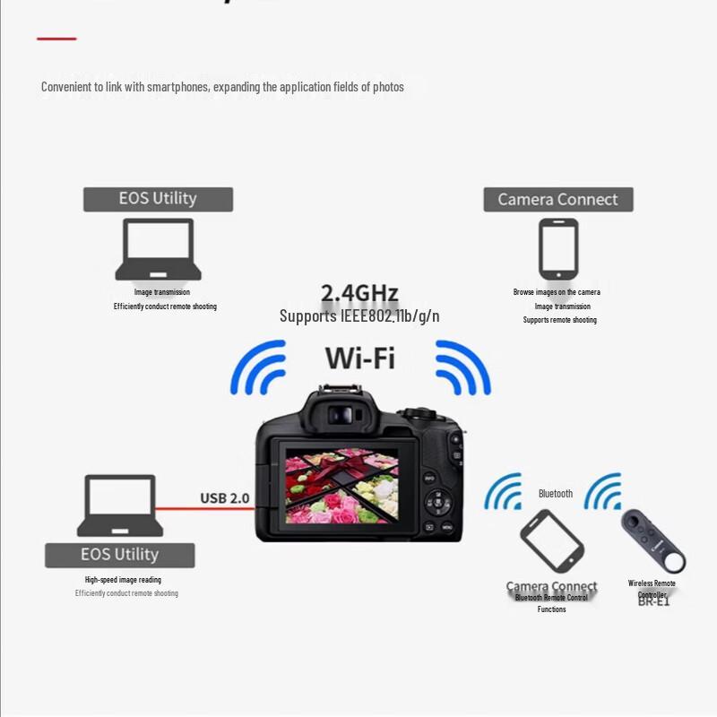 Canon R50 Mirrorless Camera Kit with RF50mm F1.8 STM Lens (CN version)