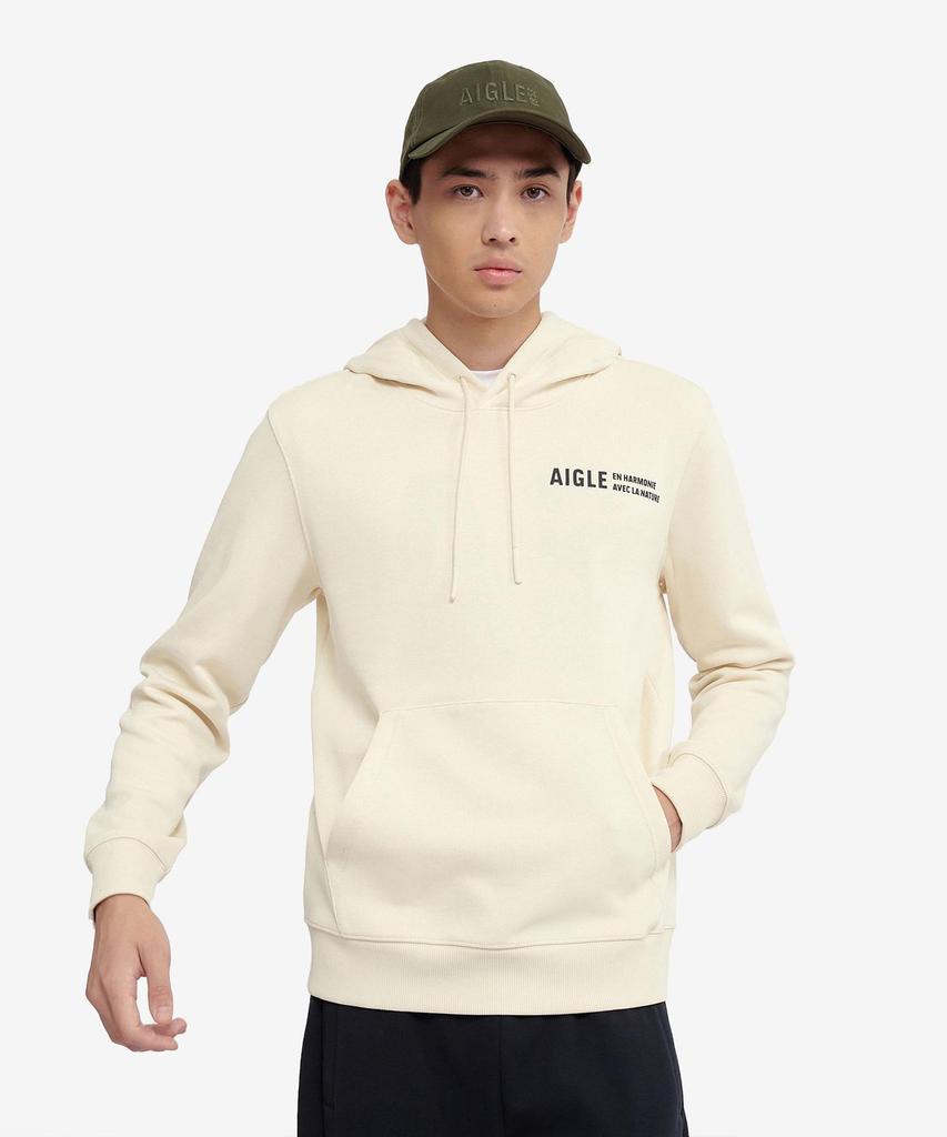 Aigle Men'S Logo Hoodie Sweatshirt Aaw24Mswe004Dov