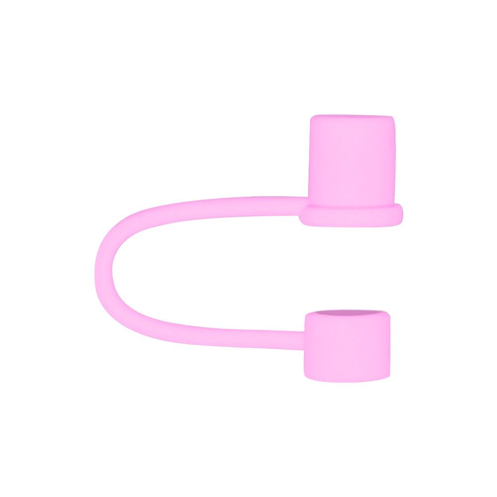 10pcs 10mm Dustproof Plug Silicone Straw Sleeve Simple Straw Cover  Drinking Straws