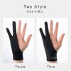 Anti-touch Two-Finger Hand Painting Gloves For Tablet Digital Board Screen Touch Drawing Anti-fouling Oil Painting Art Supplies