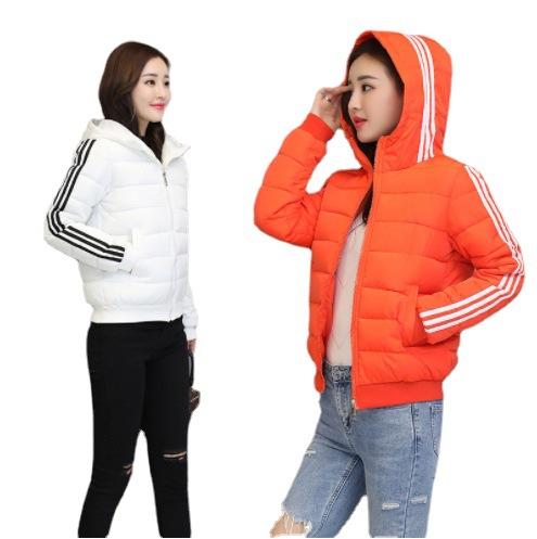 New short winter hooded cotton clothes women's clothing thin slim fit thickened student padded jacket original order