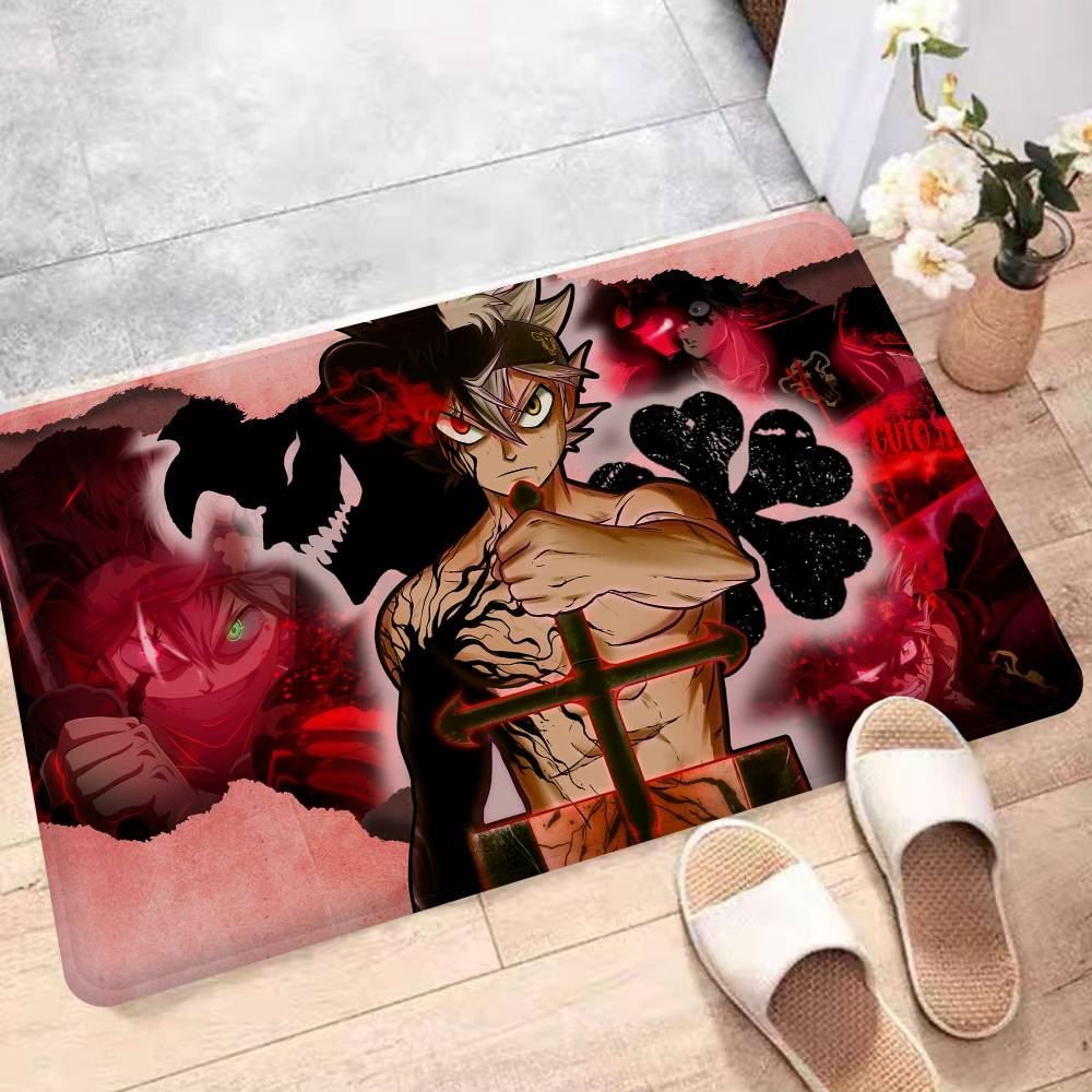 Anime Black Clover Kitchen Mat Kids Room Bedroom Decoration Balcony Anti-Slip Doormat Living Room Alfombra