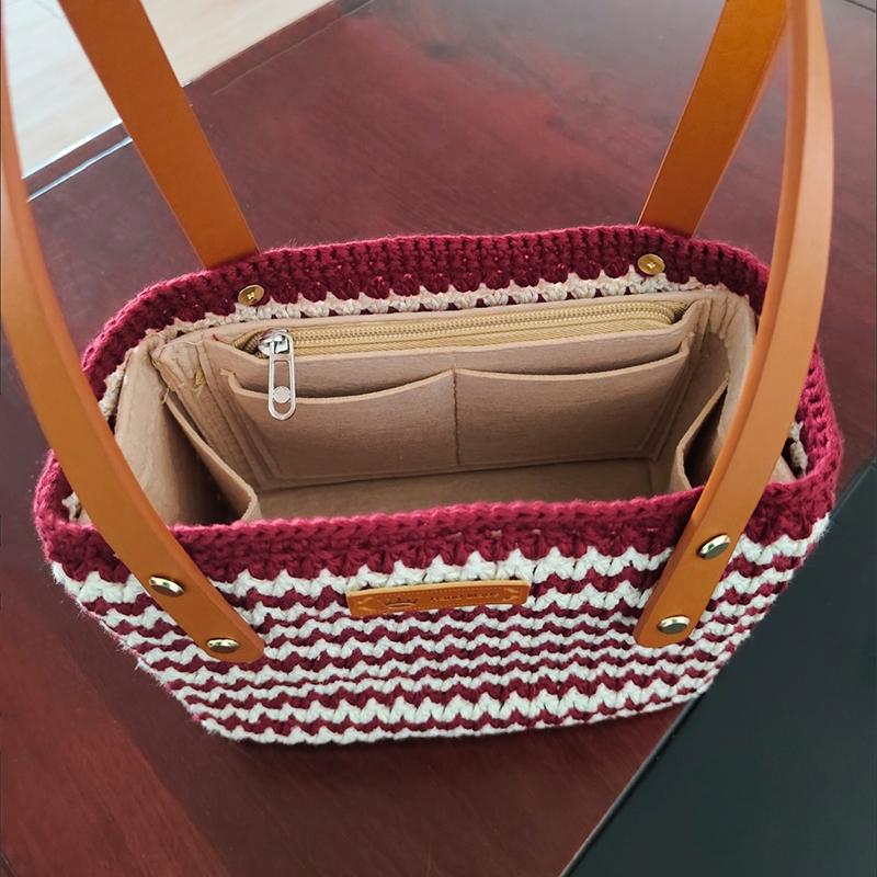 Набор сумок для мамы и дочки, дизайнерские сумки, войлочный органайзер для внутренней сумки, войлочная сумка-вкладыш, аксессуары для макияжа, войлок 27x12x16см